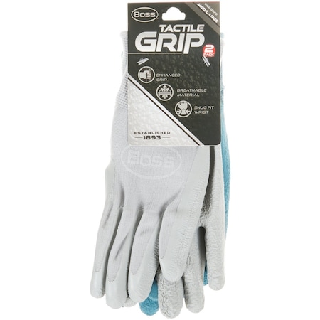 Boss Tactile Grip Mens Large Latex Coated Glove B32081-WML2P