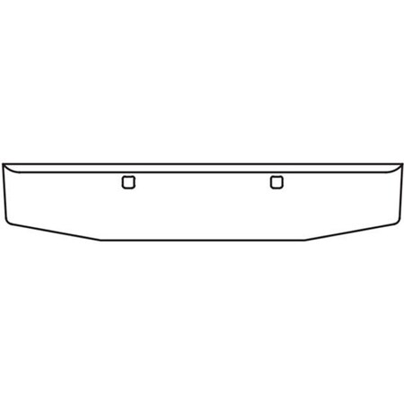 Replacement For Peterbilt 567 Sfa Year 2022 20-18 In Chrome Boxed End Blind Mount Bumper Wtow Holes