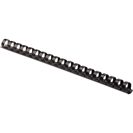 Fellowes PLASTIC COMBS - ROUND BACK 5/8 120 SHEETS BLACK 25 PK - GIVES A PROFESSIONAL APP, 25PK 52324