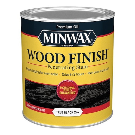 Minwax Wood Stain, 1 qt, True Black 700514444