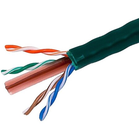 Monoprice Cat6 Utp Stranded, cm, Green 1000 ft. 12796