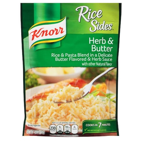 Knorr Professional Knorr Rice Sides Herb and Butter Meal, 5.4 Ounce, 8PK 84158