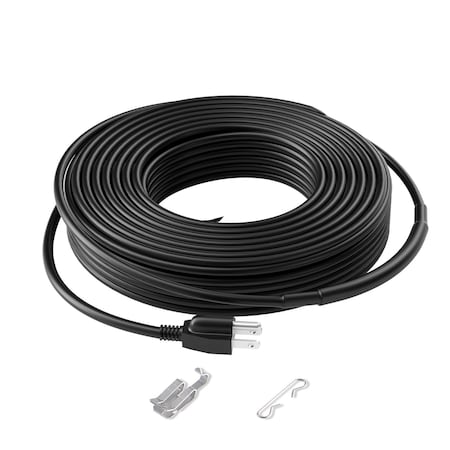 Vevor Self-Regulating Pipe Heating Cable 80FT 5W/FT Heat Tape for Pipes Roof ETR series (5W/FT)