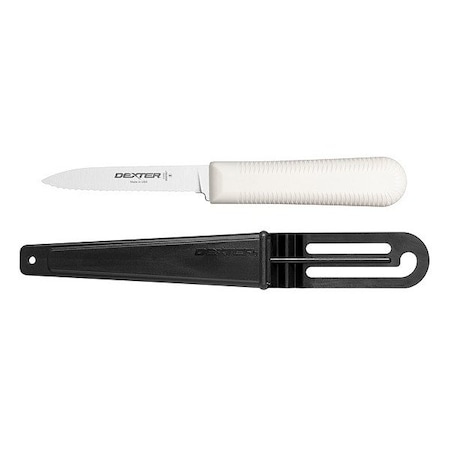 Dexter Russell Seafood Knife, Honed, Sheath, Sanitary Polypropylene 15403