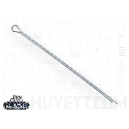 Huyett Cotter Pin, Zinc Plated Carbon Steel, 0.062 in Dia x 2.000 in Effective Length CP-062-2000