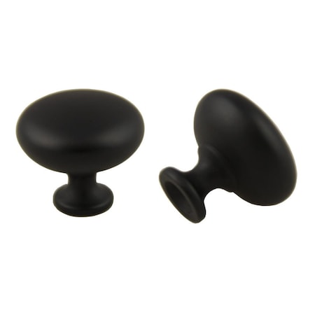 Pride Industrial 1-1/4in St. Louis Cabinet Knob Matte Black Finish K81361BK