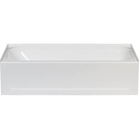 Mustee Topaz 60''Lx30'' Wx16-1/2''D Right Drain Bathtub in Wht T6030R