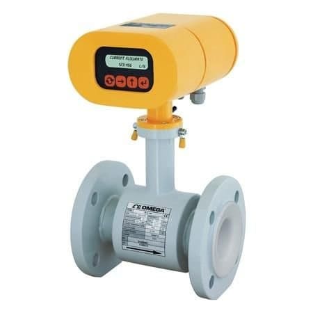 Omega Electromagnetic Flow Meter, Conductive Fluids, 7.9 GPM to 79 GPM, 1 ", ANSI Flange, 0.5 %, 4 mA to FMG603