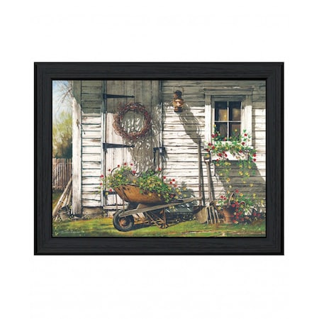 Homeroots Spring Cleaning 3 Black Framed Print Wall Art 407425