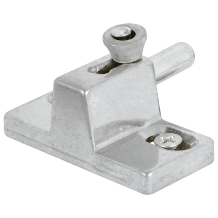 Prime-Line Door Slide Bolt Lock, Aluminum, Aluminum, 1-3/8 to 1-3/4 in Thick Door U 9866
