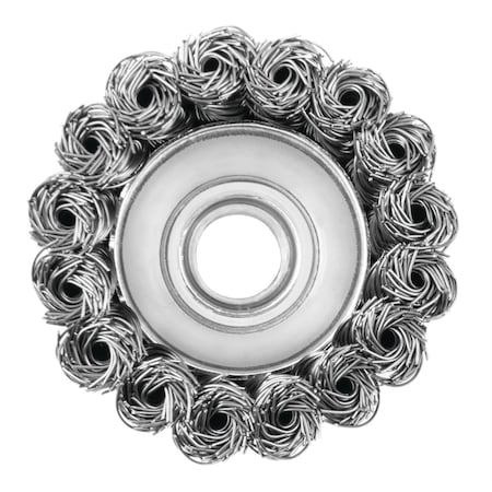 Titan 4 In. Knotted Wire Cup Brush 22239