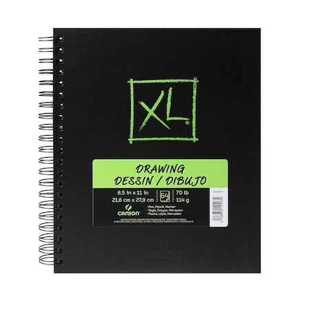 Canson XL Series Drawing Art Book, 60 Sheet, 8.5x11 inch C400085707