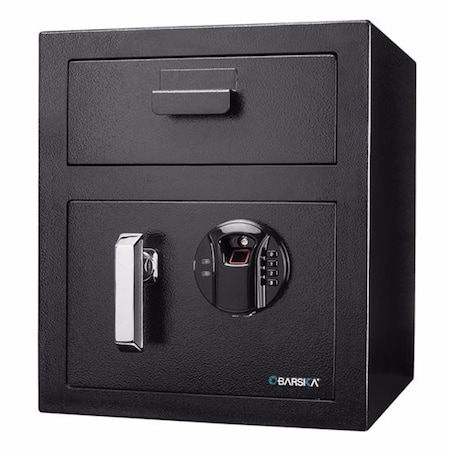 Gourmetgalley 0.72 cu ft. Biometric Keypad Depository Safe - Black GO1688956