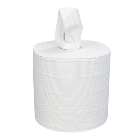 Right Choice 2-Ply White Center Pull Paper Towel Roll, 7.3 in x 10 in, 600 Sheets, 6PK 78000009