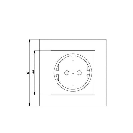 Siemens DELTA line SCHUKO socket outlet 250 V AC, 16A With screwless Connection terminals 5UB1582