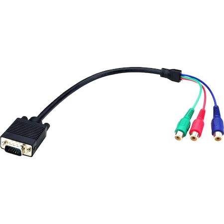 Black Box Adapter Cable Vga To Component, 40Cm, Adapter, 1.31 ft AVS-CBL-VG-CM