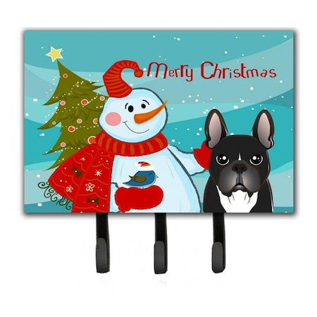 Carolines Treasures Snowman With French Bulldog Leash and Key Holder BB1847TH68