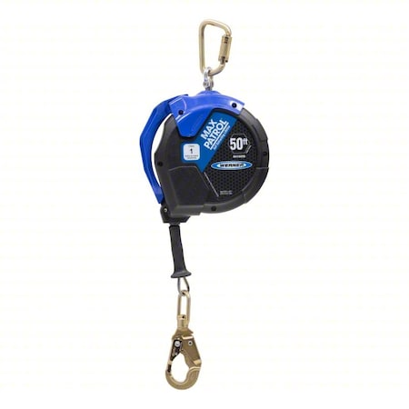 Werner Max Patrol Self-Retracting Lifeline, Swivel Snap Hook, Steel, 1 Leg(s), 400 lb Weight Capacity R410050