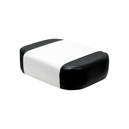 Uni Pro International Harvester 340 Deluxe Utility Seat Cushion, Orig., Pleated Black & White Vin 7573