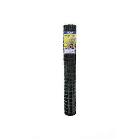 Tenax Garden Fence, 50 ft L, 4 ft H, 2 x 2 in Mesh, Polyethylene, Green 2A140093