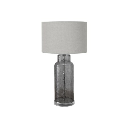 Monarch Specialties Lighting, 28"h, Table Lamp, Grey Glass, Grey Shade, Contemporary, Modern I 9910