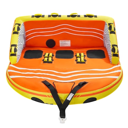 Vevor Towable Tube for Boating 1-3 Riders Inflatable Boating Tubes Towable Water Sport SS-1006