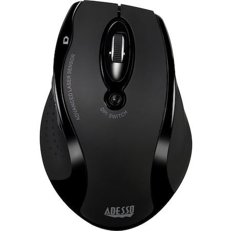 Adesso IMOUSE G25 2.4G WL BLK ERGO LASER MOUSE 800 1200 1600DPI IMOUSEG25