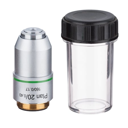 Amscope 20X Plan Achromatic Microscope Objective Lens PA20X