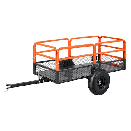 Vevor Dump Trailer 1600 lbs 22 Cu. Ft Tow Behind Steel Garden Yard Trailer Cart TC4278