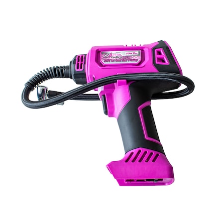 The Original Pink Box 20V Lithium-Ion Cordless Portable Air Pump, Bare Tool, Pink PB20VAP