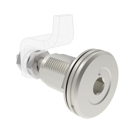 Southco VISE ACTION Compression Latch, Large Size, 8 mm Hex Recess, Stainless Steel, Electropolished E3-A16-02