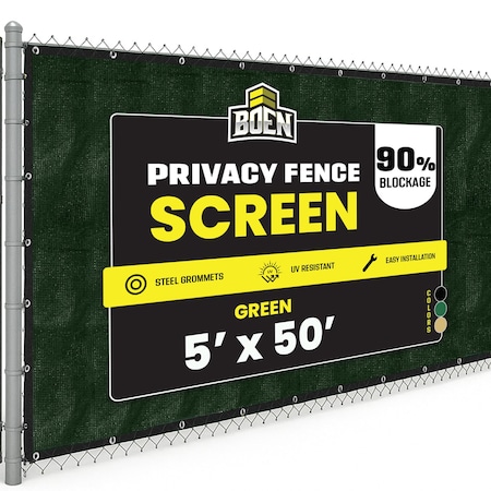 Boen Priv Netting, Grn, Reinf Grmt, 5ftX50 ft PN-30067