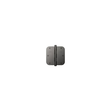 Baldwin Baldwin 3-1/2in x 3-1/2in - 1/4in Radius Mortise Hinge Graphite Nickel Finish 1435076I