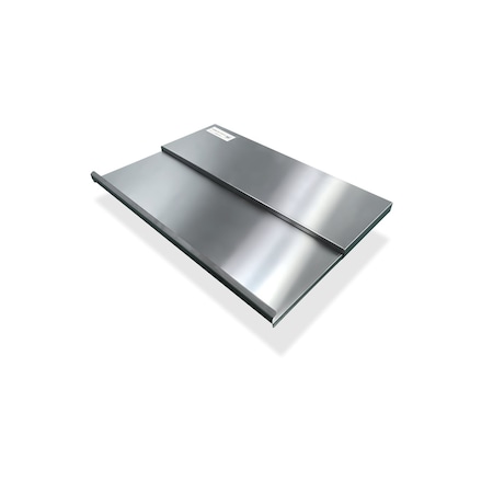 Steel Works 18 Gauge Stainless Steel Ice Bin Sliding Cover, 30"W x 18"D SWIBSC-1830