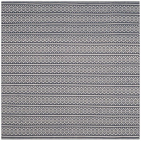 Safavieh Montauk Square Area RugIvory & Navy 6 x 6 ft. MTK341B-6SQ