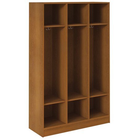I.D. Systems Mobile Wood Cabinet, Maple, 45 in W x 45 in L x 72 in H x 18 in D 79016Z450577