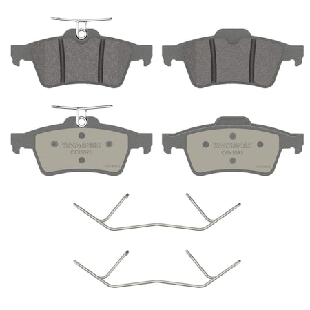 Wagner Brake OEX Rear Disc Brake Pad Set Premium Ceramic, OEX1095