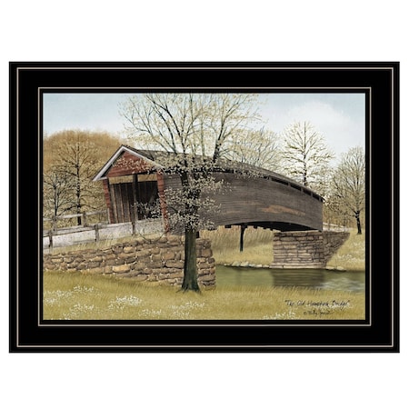 Homeroots The Old Humpback Bridge 2 Black Framed Print Wall Art 404451