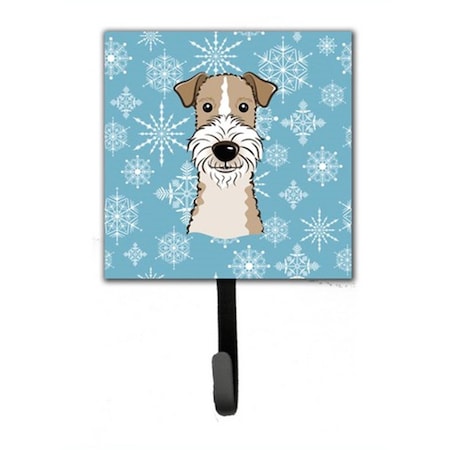 Carolines Treasures Snowflake Wire Haired Fox Terrier Leash and Key Holder BB1681SH4