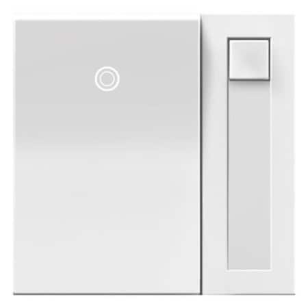 Legrand adorne ADPD453LW2 Dimmer Switch, 120 VAC, 450 W, CFL, LED Lamp, White ADPD153LW2