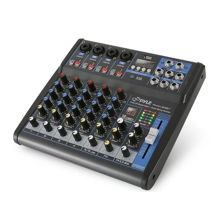 Pyle Professional 6 Channel Audio Mixer with Bluetooth PMXU63BT