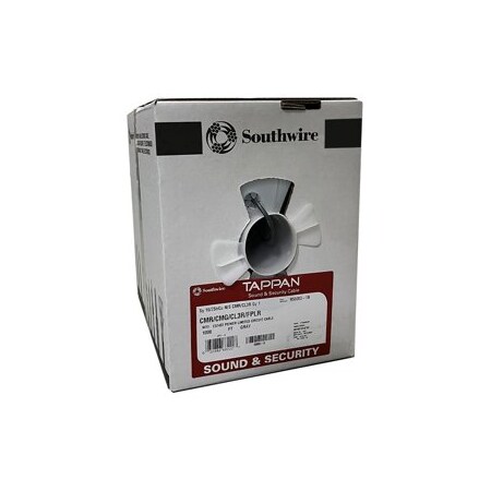 Southwire 16/2 Stranded, Unshielded, Non-Plenum Jacket (Riser Rated ), Gray 1000ft Box 16/2-STR-RISER-1000-GRAY