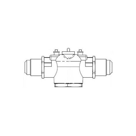 Schneider Electric VB: 1/2 in. 2W. Zone. FLR. BR. 2 cv. Erie PopTop. No Steam VM2252