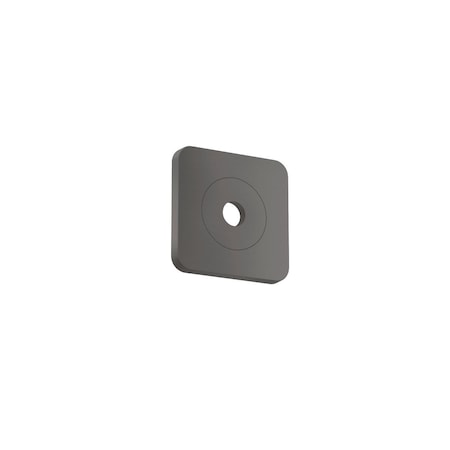 Axor Citterio Wall Plate SoftSquare 5" x 5" in Brushed Black Chrome 28801341