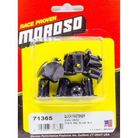 Moroso 71365 Oval Head Quick Fastener - 0.43 x 0.450 in. MOR71365
