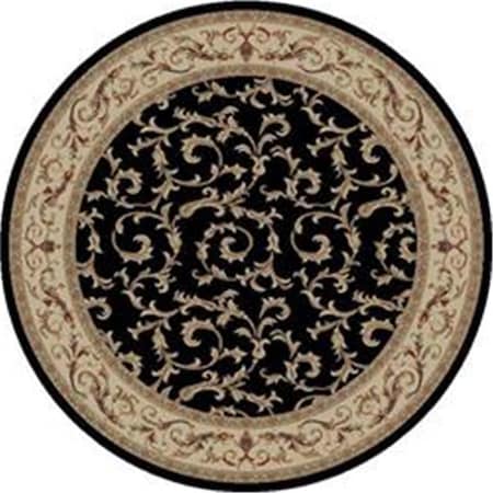 Concord Global 3 ft. 11 in. x 5 ft. 7 in. Jewel Veronica - Black 43934