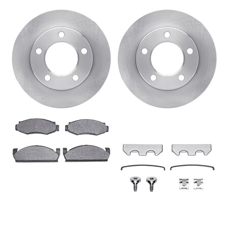 Dynamic Friction Co DFC Brake Rotor- Heavy Duty Brake Pad includes Hardware 6412-42065