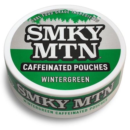 Smokey Mountain 03760 Caffeinated Pouch, Wintergreen, 15 Count, Can 1760