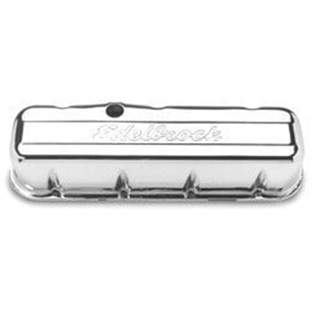 Edelbrock 4680 Signature Series Chrome Valve Cover Chevrolet 396454 E11-4680
