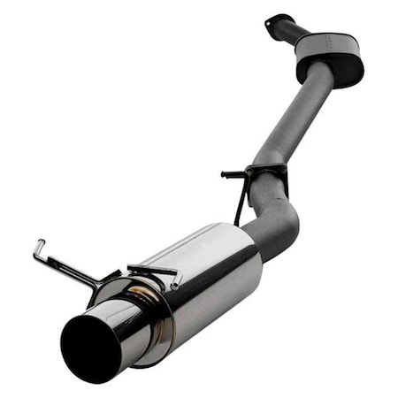 Superjock Hi-Power Series Exhaust System with Single Rear Exit - 304 Stainless Steel for 2006-2013 Lexus IS SU3566422